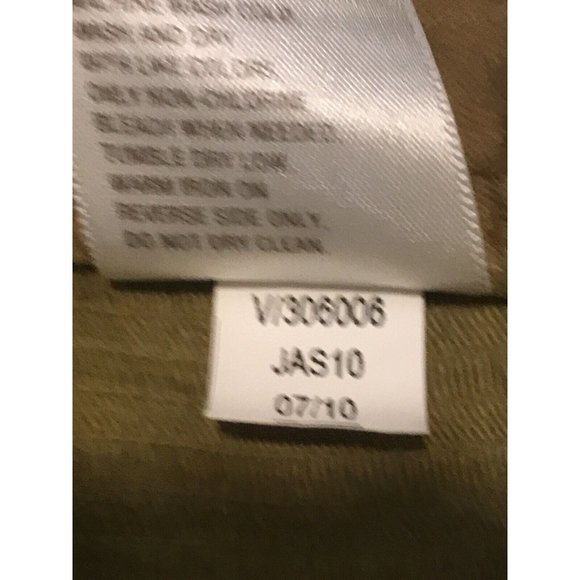 Old Navy Juniors Yellow Brown Corduroy Mini Skirt Size 0 Pleated Front W Pockets - Picture 7 of 7